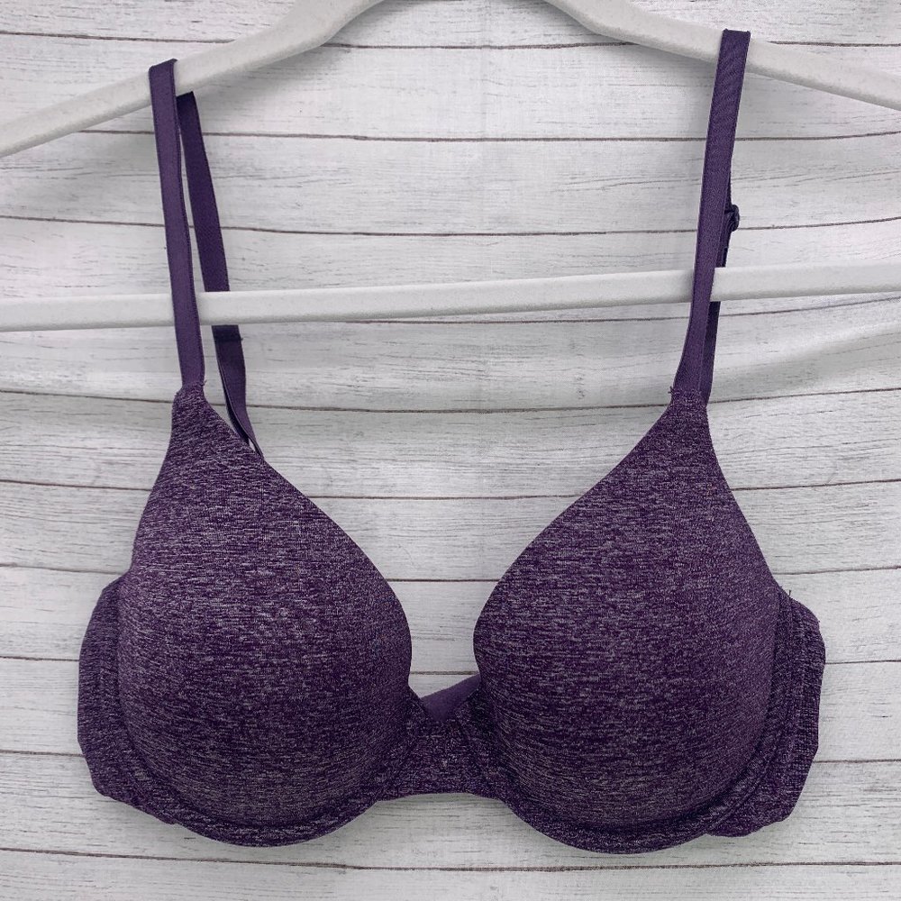 Victoria's Secret Uplift Semi Demi Bra Purple Size 32C